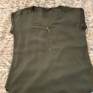 Express green blouse